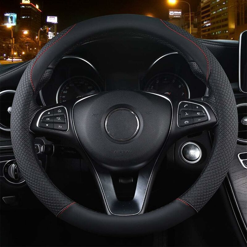 Carbon fibre steering wheel cover 37-39cm — view 2