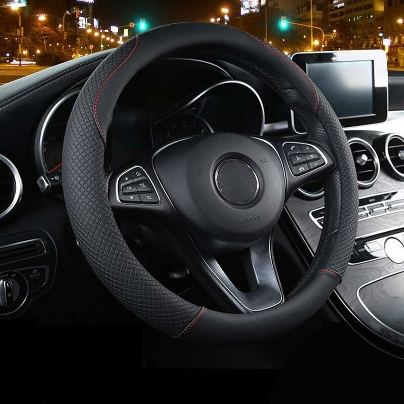 Carbon fibre steering wheel cover 37-39cm — view 3