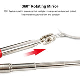 Telescopic inspection mirror 73cm black — view 5
