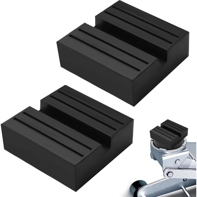 Square rubber jack pad 75x75x25mm — view 2