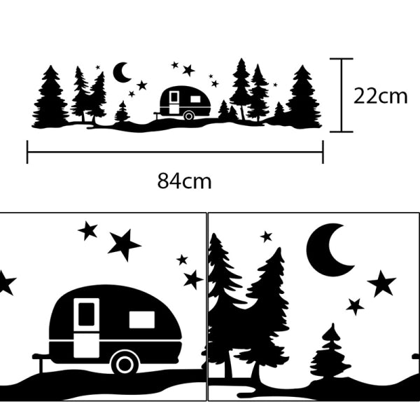 Tree forest vinyl body decal sticker — view 4