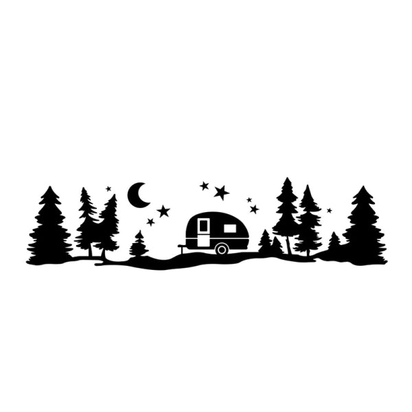 Tree forest vinyl body decal sticker — view 5