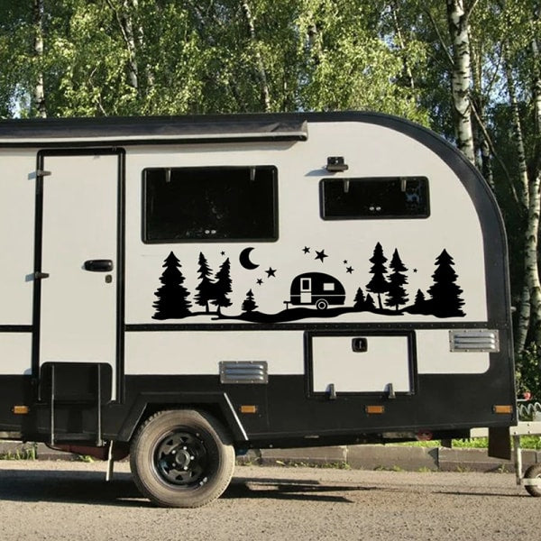 Tree forest vinyl body decal sticker — view 6