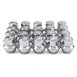 Silver aluminium wheel nuts M12x1.5 Ford — view 2