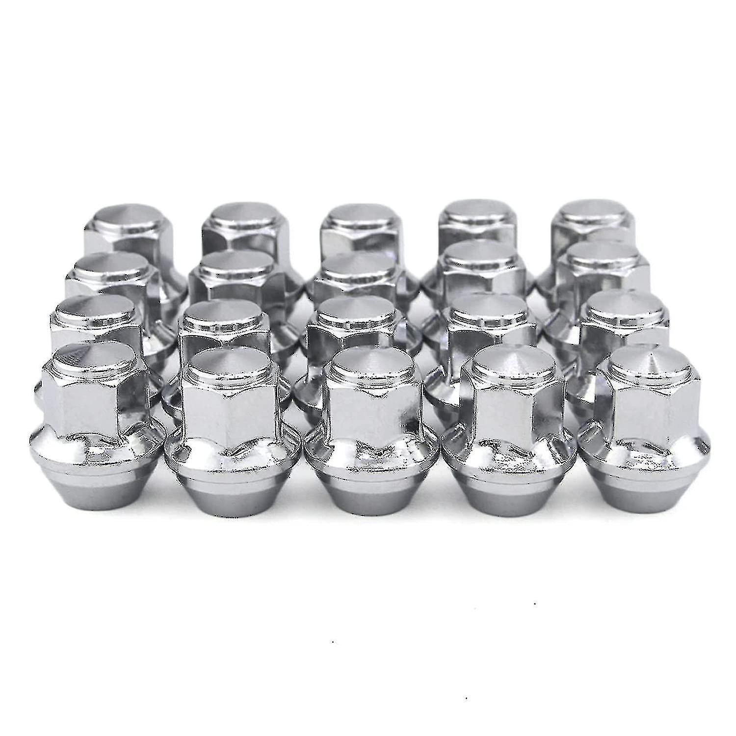 Silver aluminium wheel nuts M12x1.5 Ford — view 2