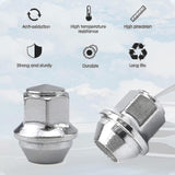 Silver aluminium wheel nuts M12x1.5 Ford — view 3