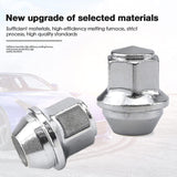 Silver aluminium wheel nuts M12x1.5 Ford — view 4
