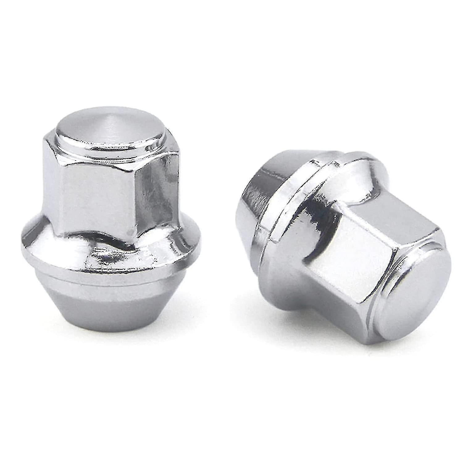 Silver aluminium wheel nuts M12x1.5 Ford — view 6
