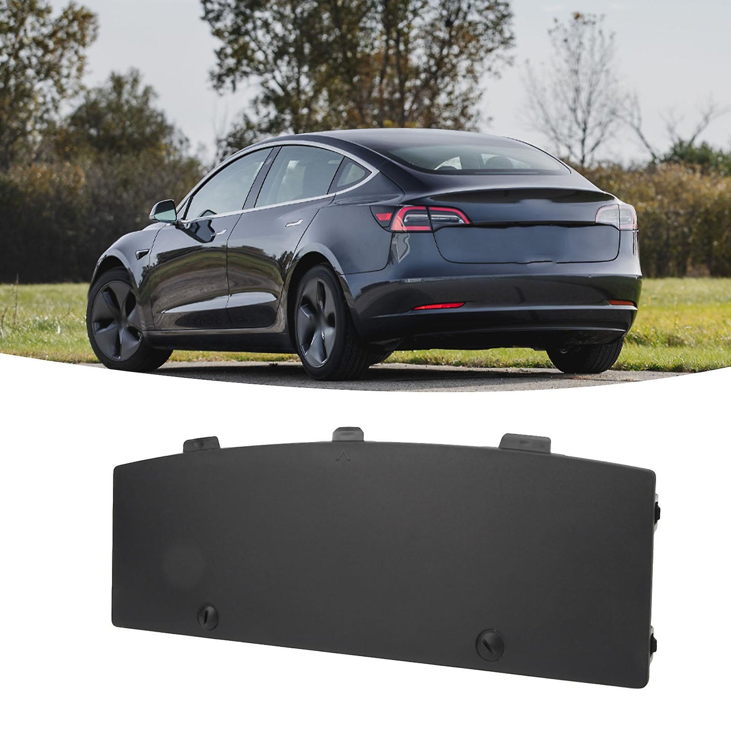 Tesla Model 3 rear bumper towbar cover — view 5