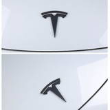 3x matte black T-logo emblem Tesla Model Y — view 6