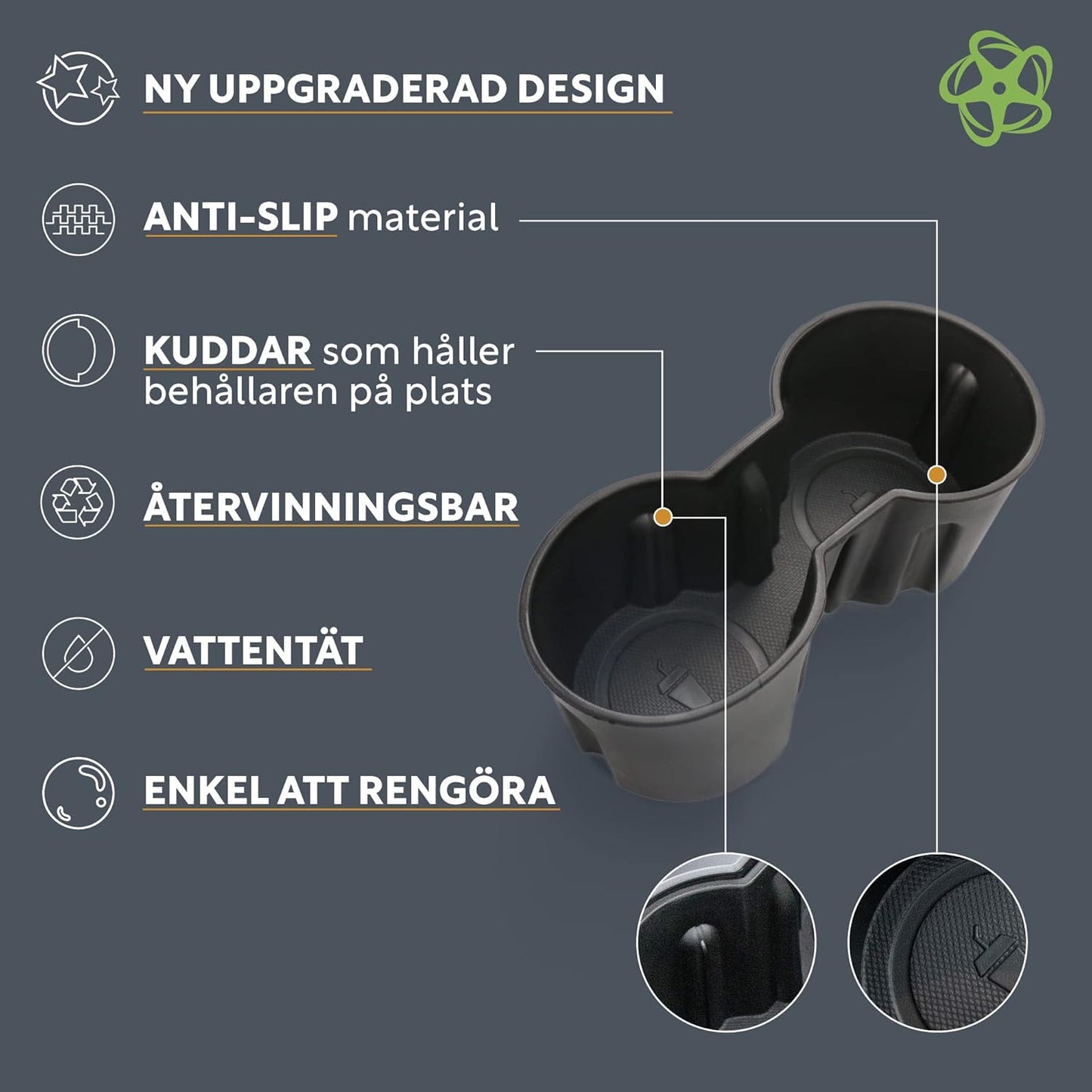 Cup holder for Tesla Model Y Model 3 — view 3
