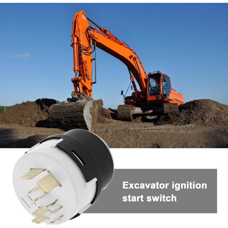 JCB 9-pin ignition switch with 2 keys — view 3