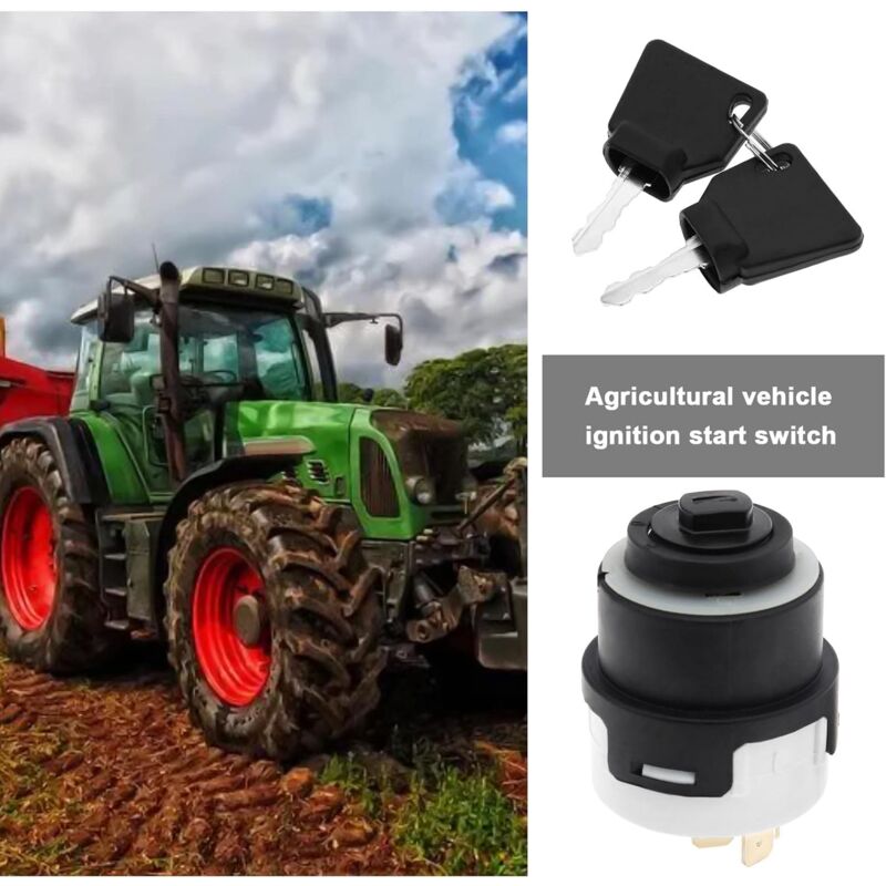 JCB 9-pin ignition switch with 2 keys — view 4