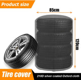 Universal silver tyre storage cover for 4 tyres — view 3