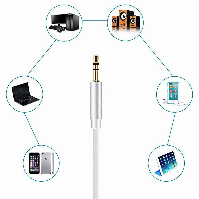 iPhone to 3.5mm aux cable 1m silver — view 4