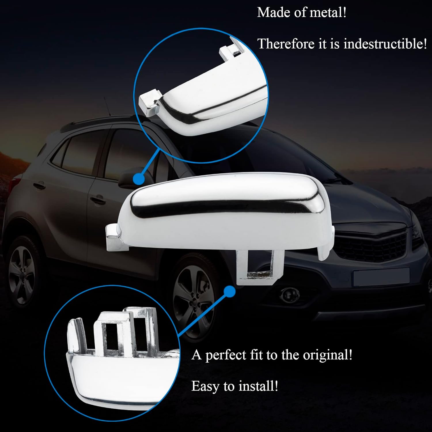 Alloy handbrake button Opel Mokka — view 4