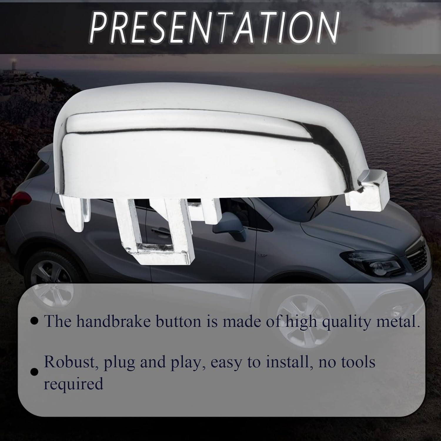 Alloy handbrake button Opel Mokka — view 5