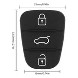 2 pcs silicone key case Kia Hyundai 3 button — view 3