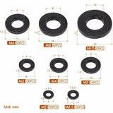 500 pcs black plastic lock washers M2.5-M10 — view 3