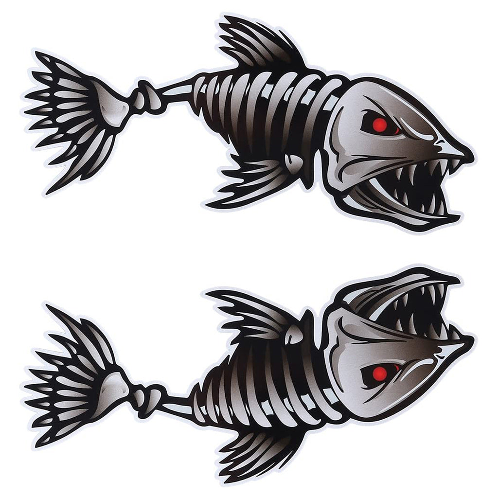 2 pcs reflective fishing boat decals 25x13cm — view 4