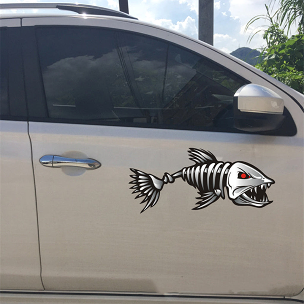 2 pcs reflective fishing boat decals 25x13cm — view 8