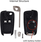 2 pcs 2 button key case Vauxhall Opel Astra — view 4