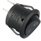 10 pcs black round rocker switch 2 pin — view 5