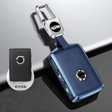 Blue Volvo smart car keychain — view 2