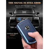 Blue Volvo smart car keychain — view 3