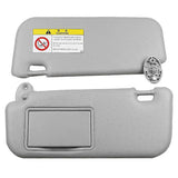 Grey car sun visor with mirror — view 2