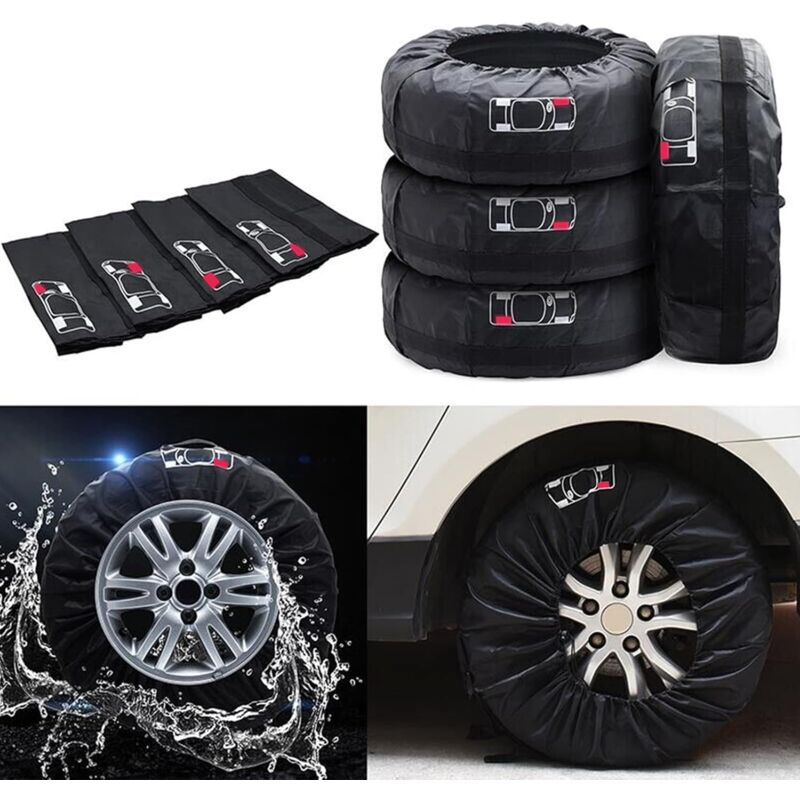 Waterproof car tyre cover 19-23 inch 80cm — view 5