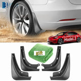 Tesla Model 3 mudguard fender kit white — view 3
