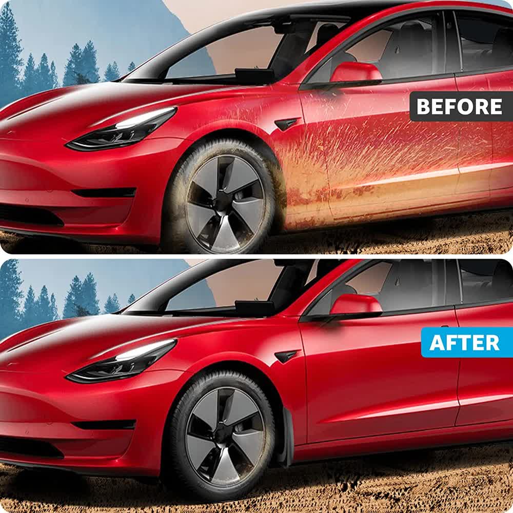 Tesla Model 3 mudguard fender kit white — view 4