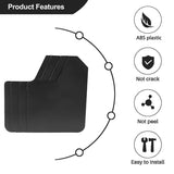 4 pcs universal mud flaps with screws — view 4