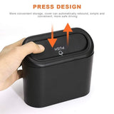 2 pack small waterproof car bin with lid — view 5