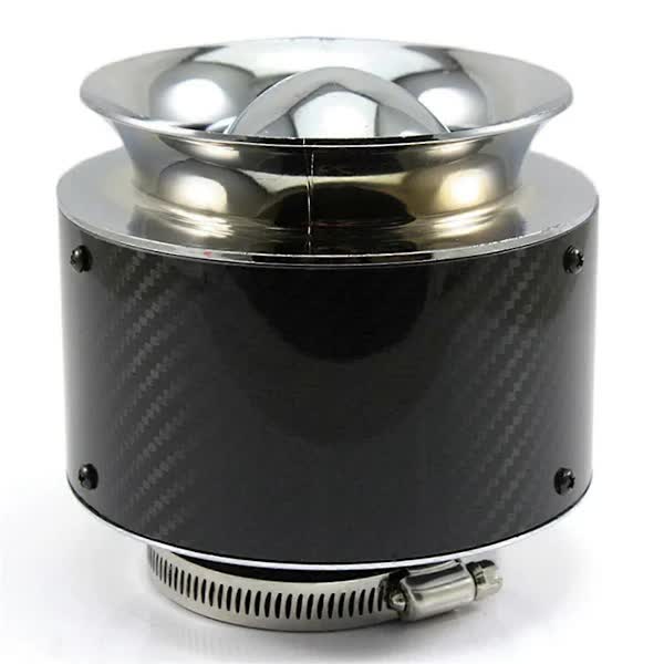 76mm carbon fibre high flow air filter — view 2