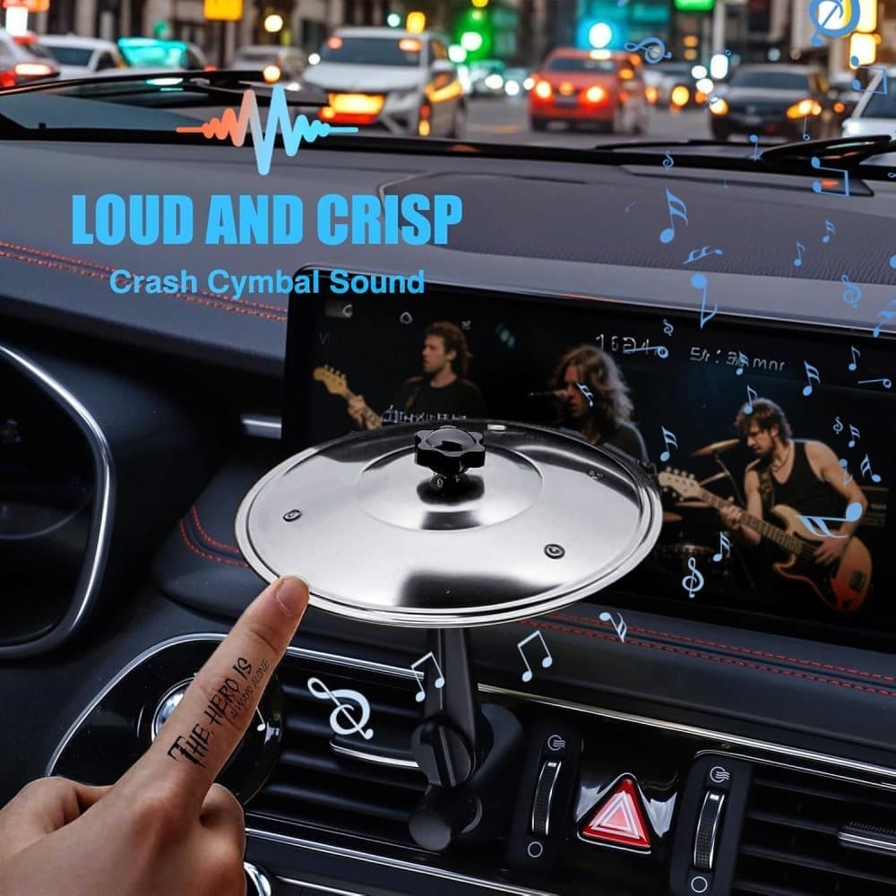 Car drum and cymbal air valve bracket silver — view 4