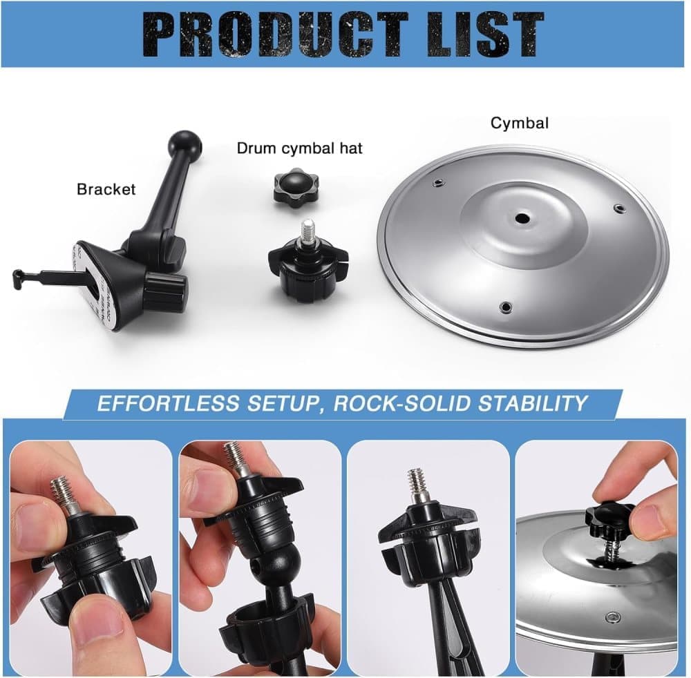 Car drum and cymbal air valve bracket silver — view 8
