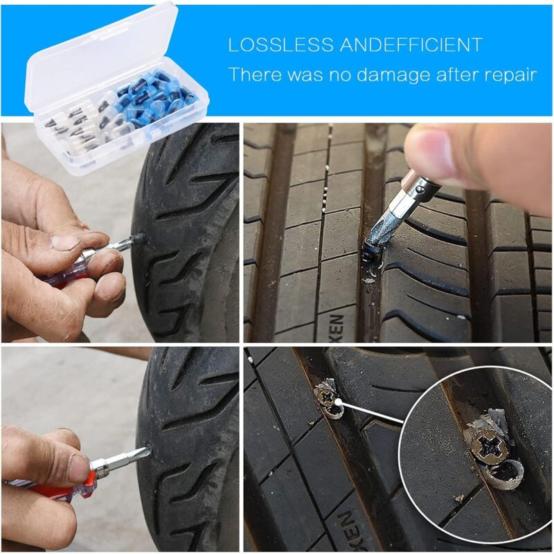 30 pcs rubber tyre repair nails — view 4