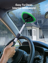 Green car windscreen cleaning tool — view 5
