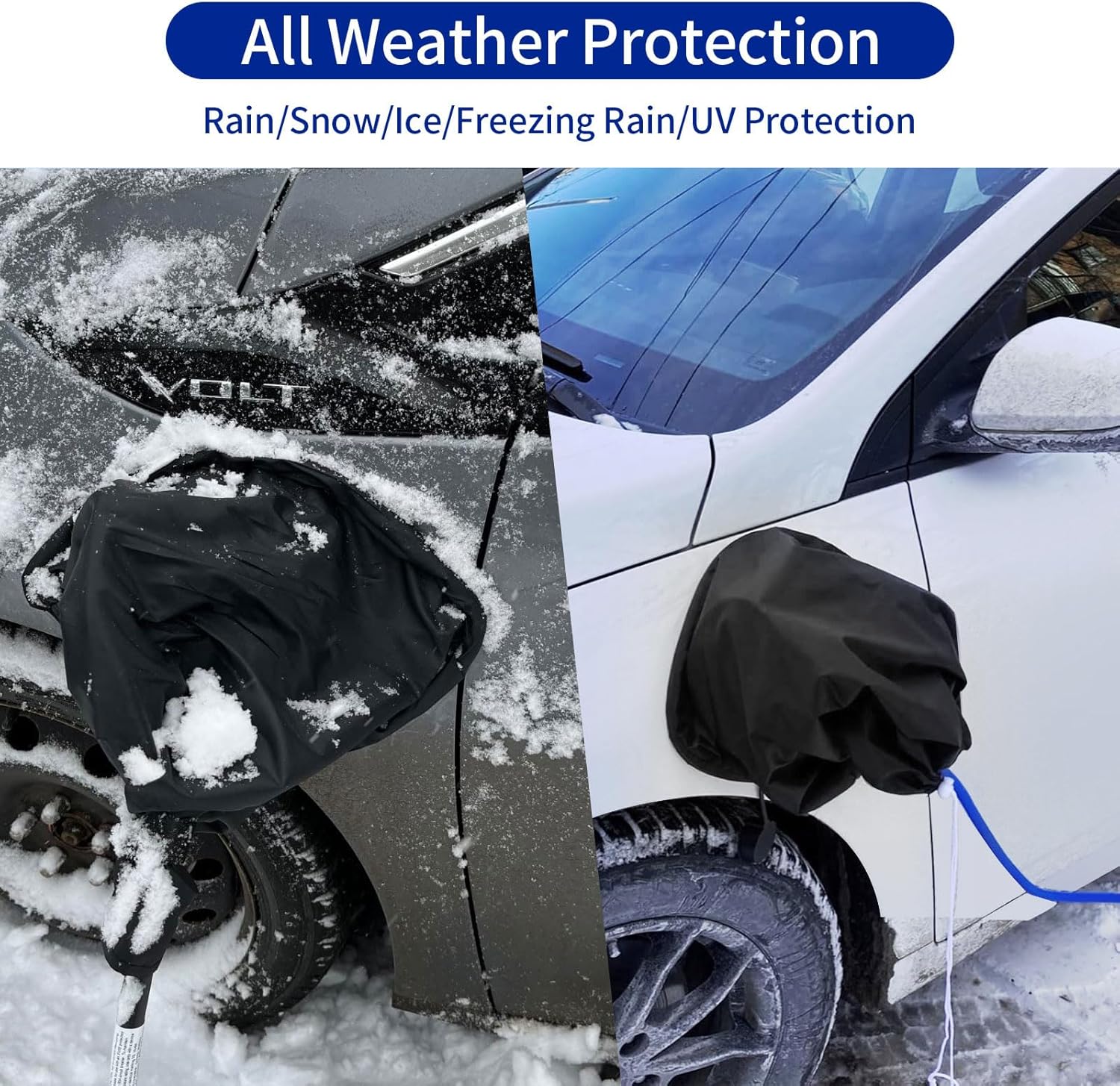 Electric vehicle charging port protector — view 4
