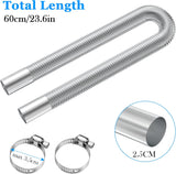 60cm stainless steel parking heater exhaust pipe — view 3