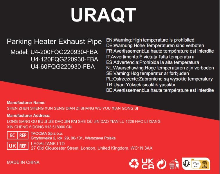 60cm stainless steel parking heater exhaust pipe — view 9