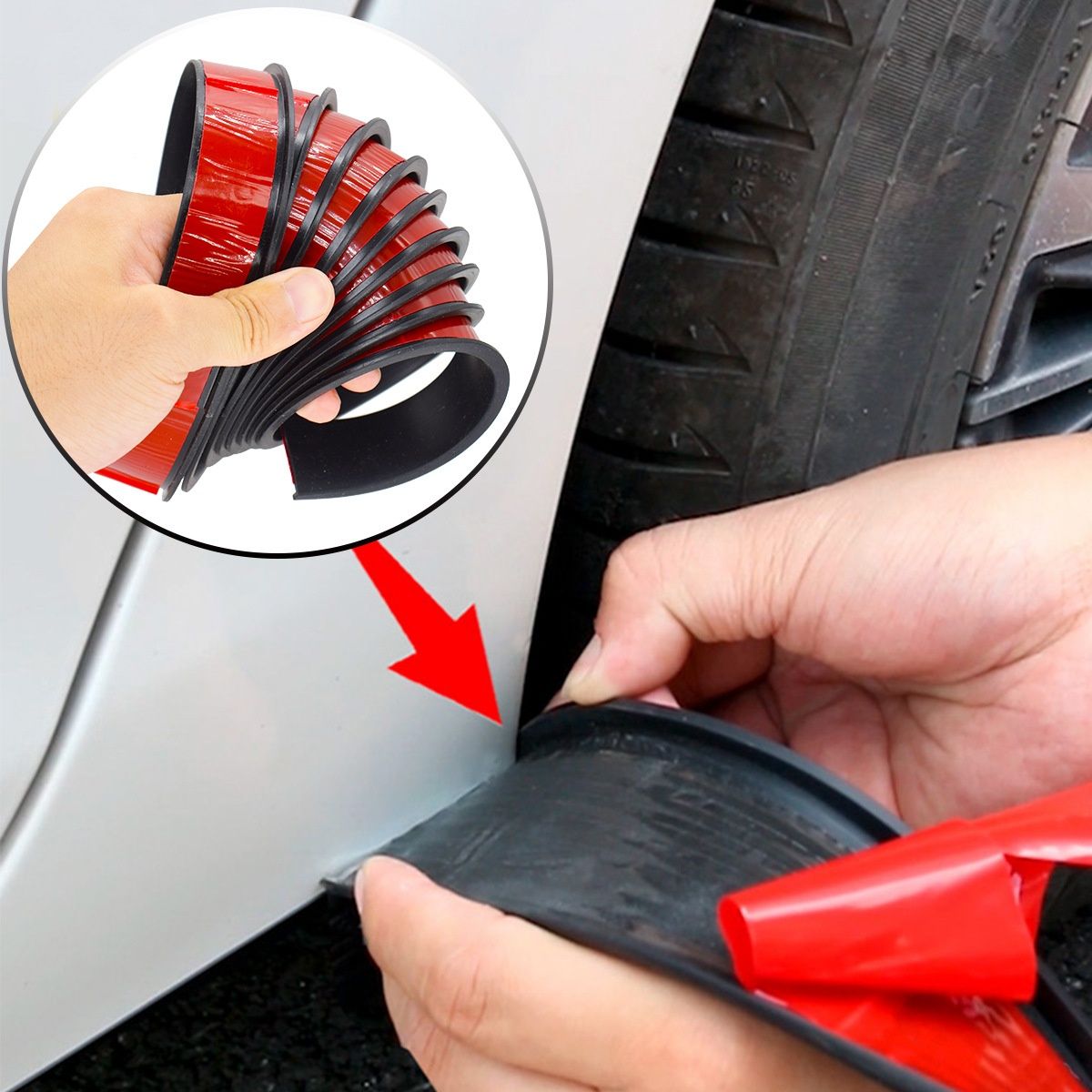1.5m Universal Fender Flares Car Wheel Arch — view 4