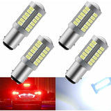4-pack 1157 LED trailer bulbs white — view 2