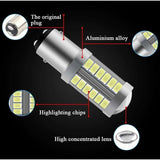 4-pack 1157 LED trailer bulbs white — view 3