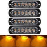 4-pack 6 LED emergency strobe lights — view 2