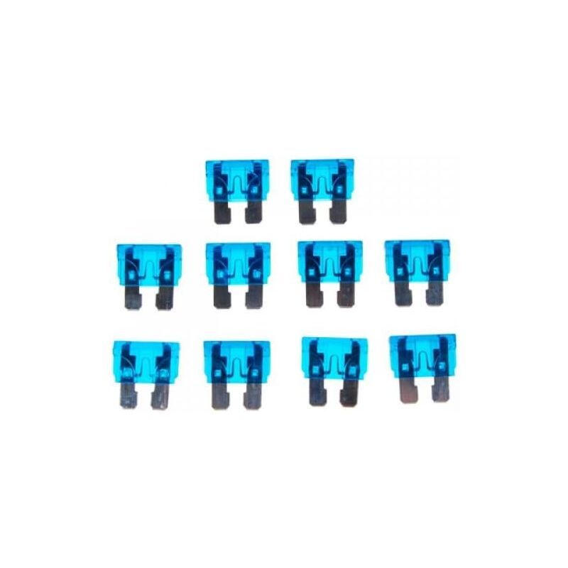 10-pack 15A blade fuse blue — view 2
