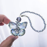 Crystal Glass Butterfly Car Key Charm Mirror — view 6