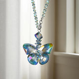 Crystal Glass Butterfly Car Key Charm Mirror — view 8